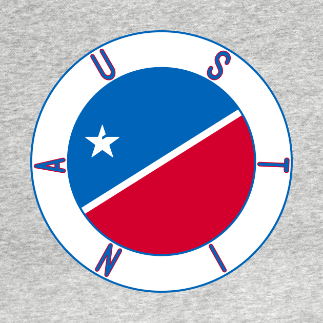 Austin Flag Decal Austin Texas Flag TShirt TeePublic